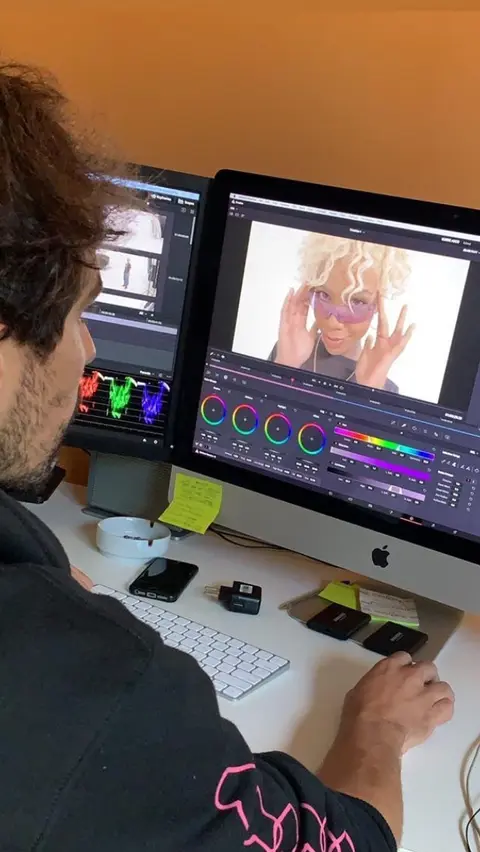 Eduardo Auricchio on set