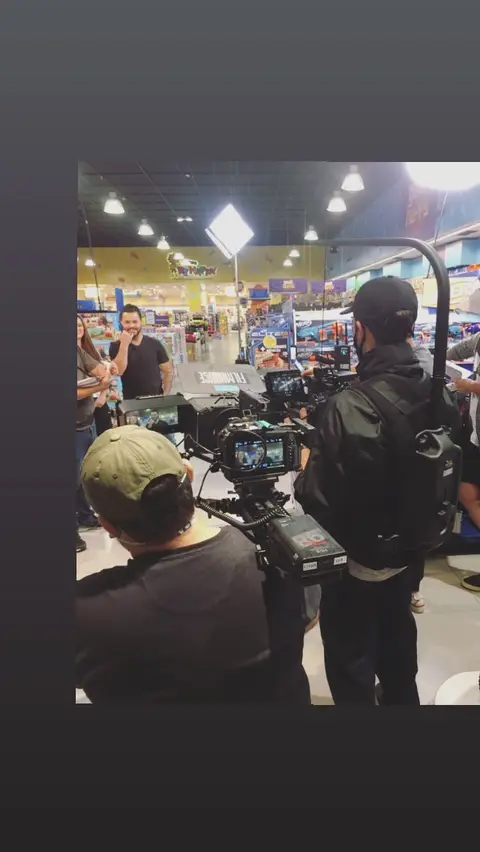 Eduardo Auricchio on set