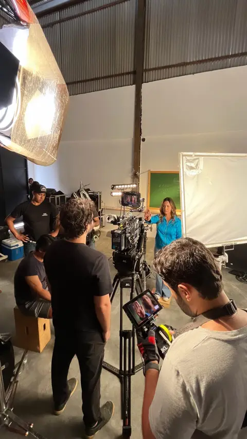 Eduardo Auricchio on set