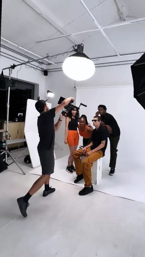 Eduardo Auricchio on set