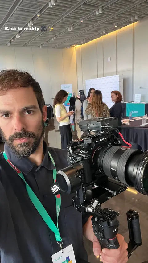 Eduardo Auricchio on set