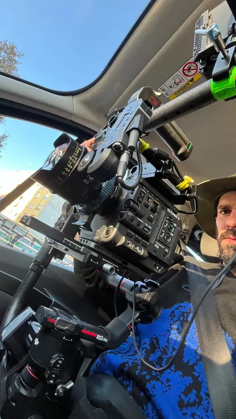 Eduardo Auricchio on set
