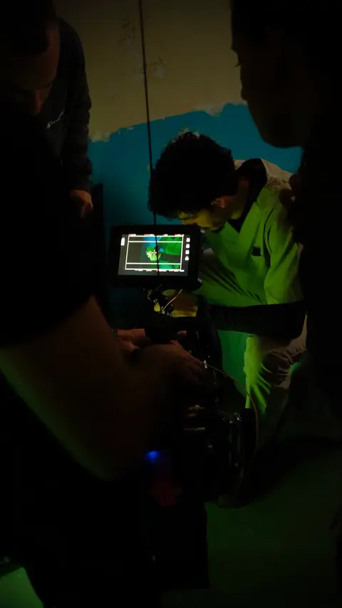 Eduardo Auricchio on set