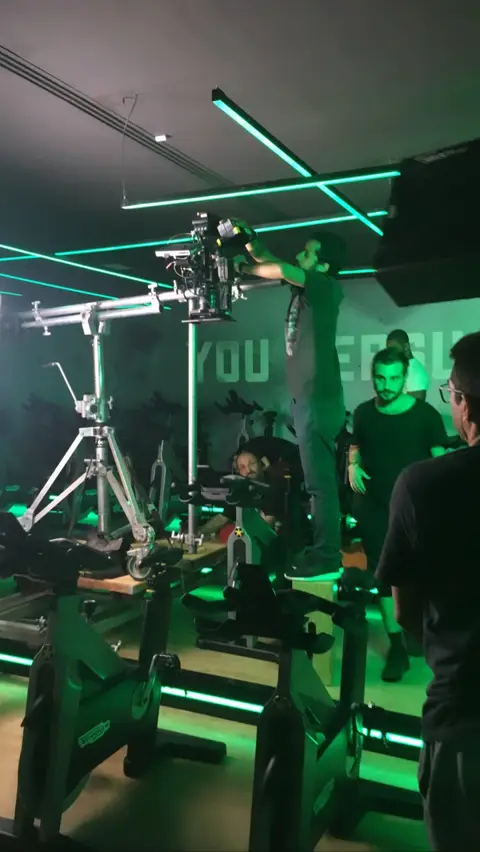 Eduardo Auricchio on set