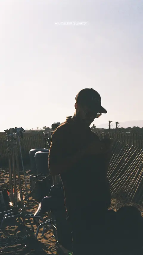 Eduardo Auricchio on set