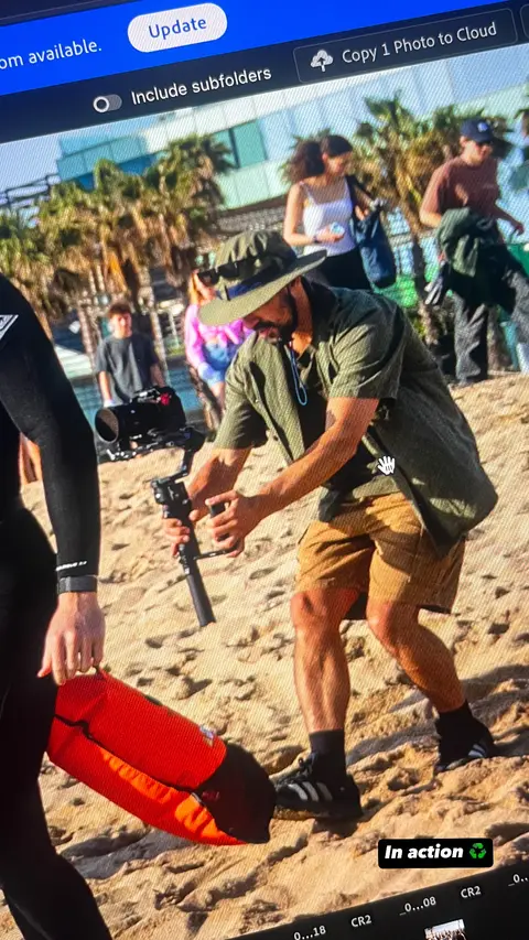 Eduardo Auricchio on set