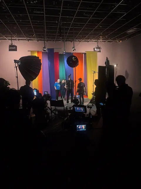 Eduardo Auricchio on set