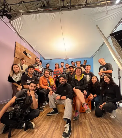 Eduardo Auricchio on set