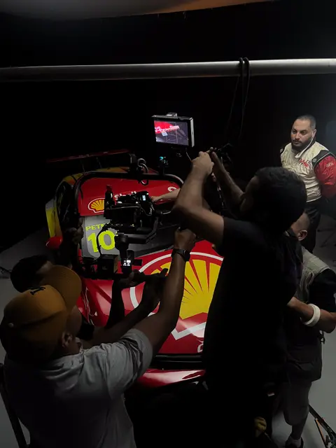 Eduardo Auricchio on set