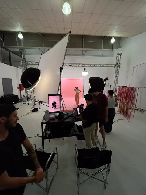 Eduardo Auricchio on set
