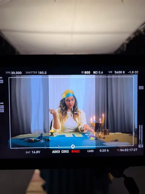 Eduardo Auricchio on set