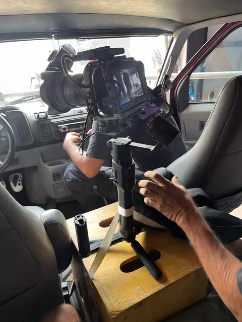 Eduardo Auricchio on set