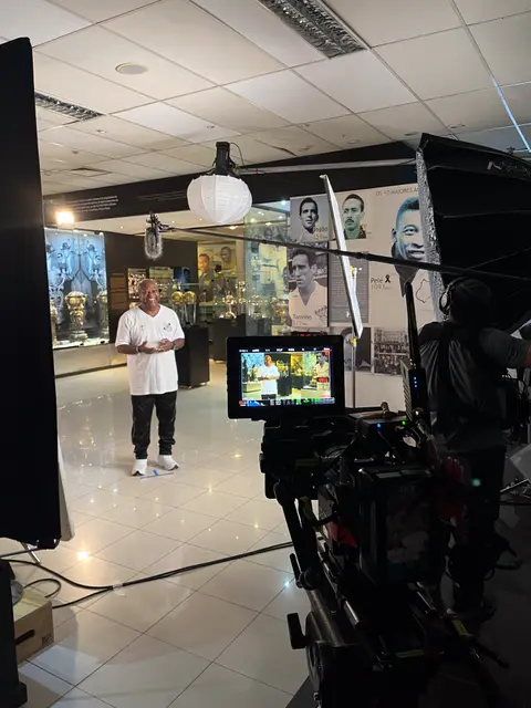 Eduardo Auricchio on set