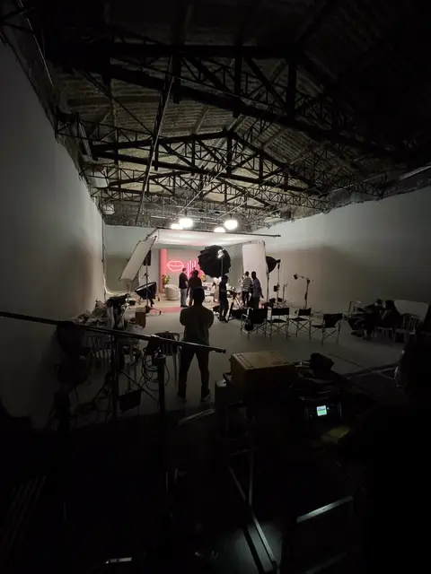Eduardo Auricchio on set