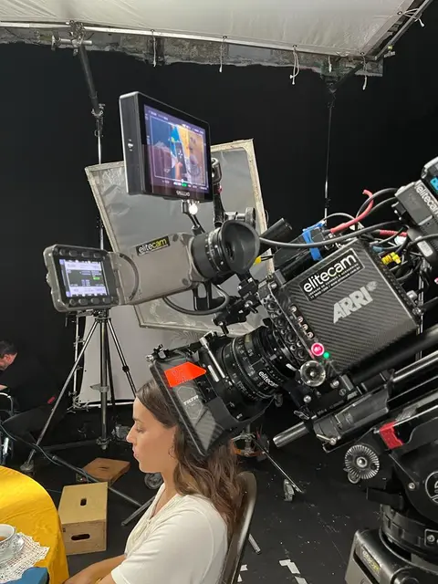Eduardo Auricchio on set