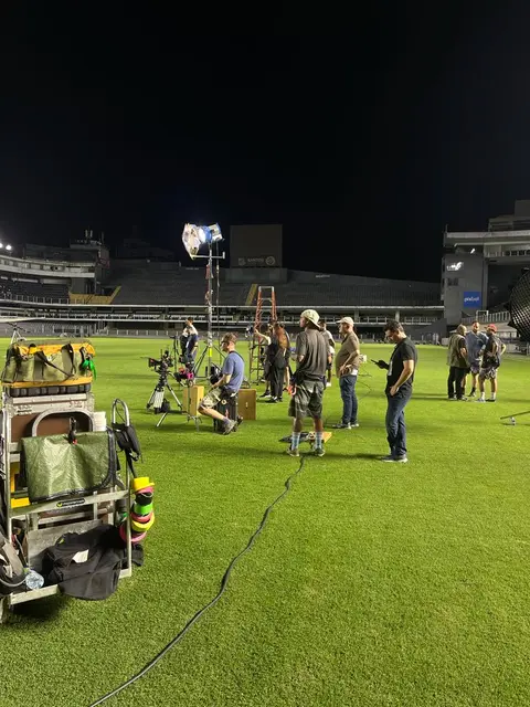 Eduardo Auricchio on set